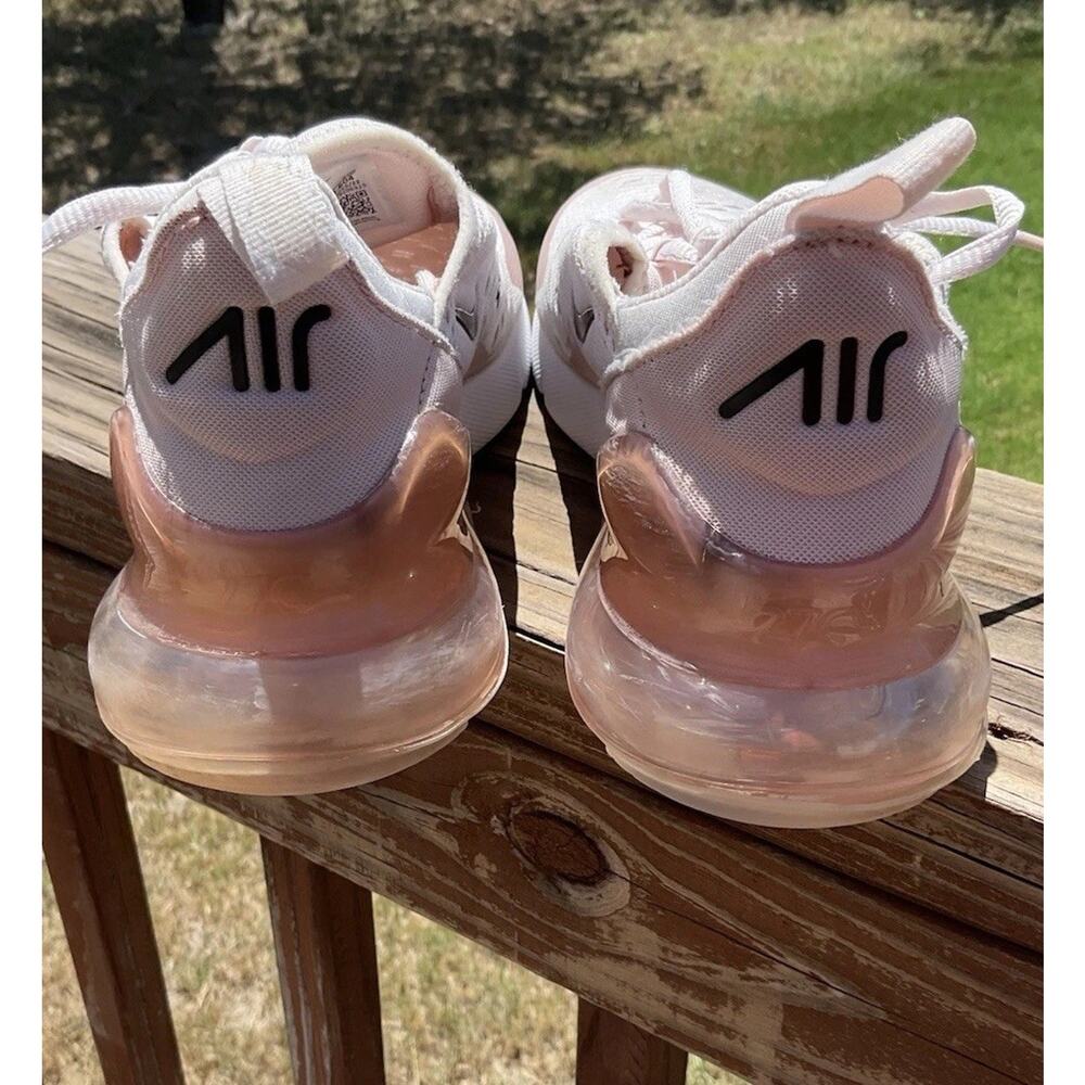 Nike Air Max 270 women’s Pink/White/Black Low Top Lace-Up Athletic Sneakers 8.5 - Picture 4 of 12